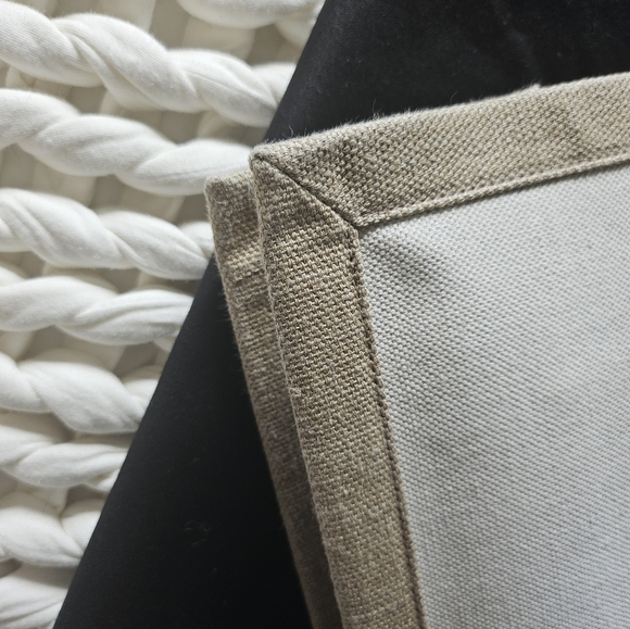 RIVE GAUCHE TOTE IN CANVAS WHITE LINEN SMALL - Picture 4 of 9